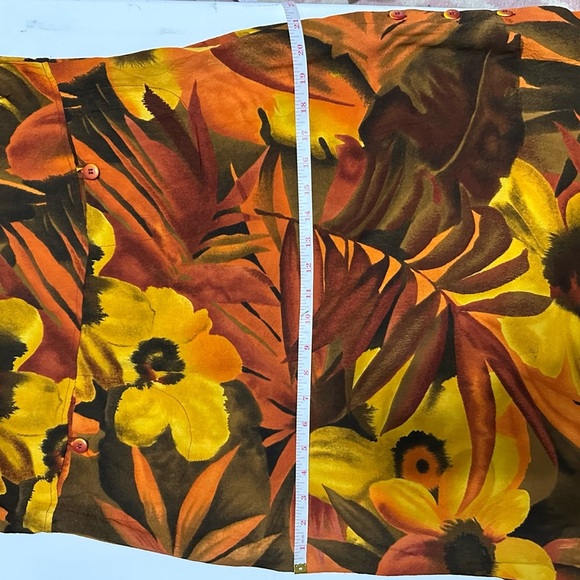 VTG Jams World African / Tropical Floral Dress M With Buttons, Pockets, and Slit - Picture 11 of 15